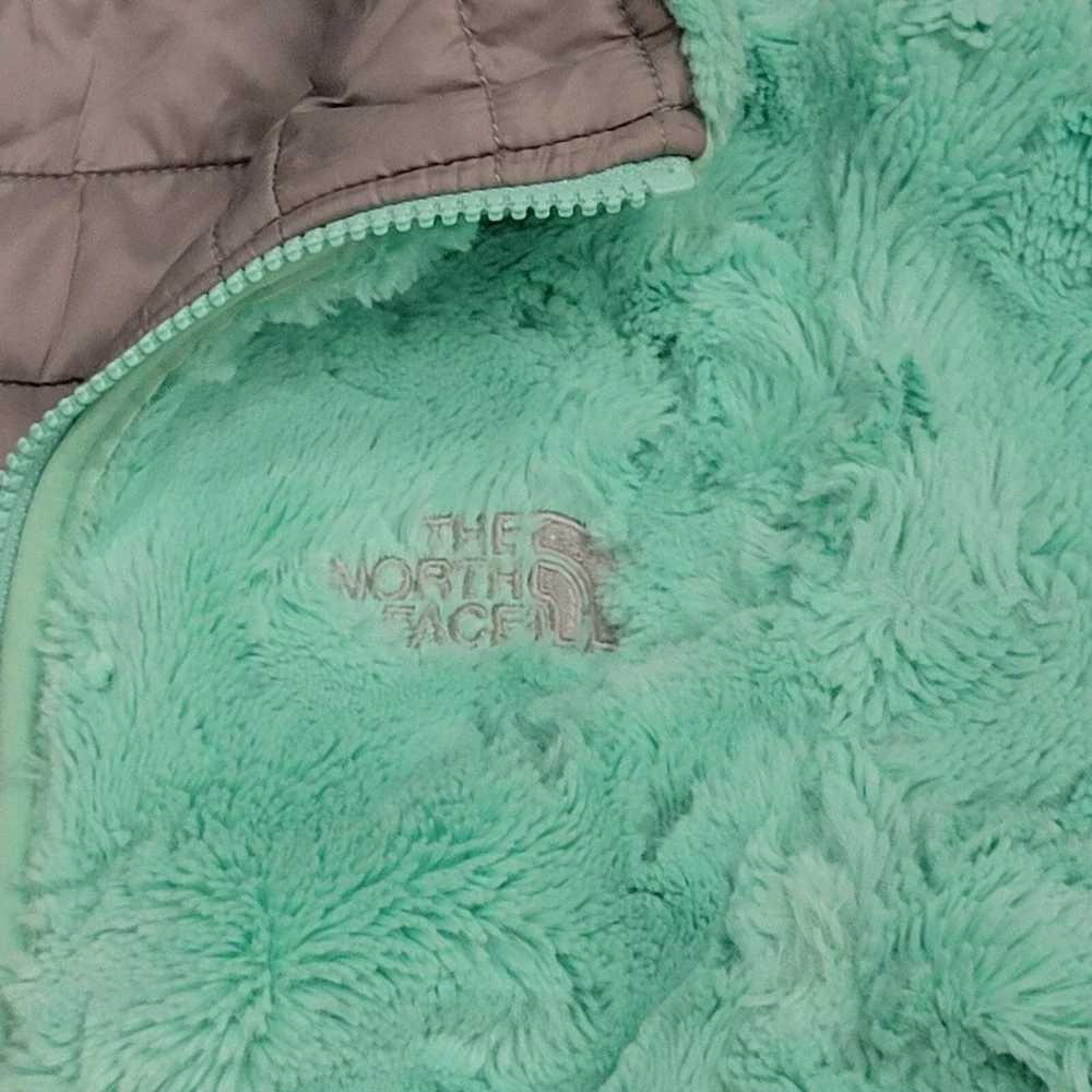 The‎ North Face Girl's Reversible jacket Coat Sz L 14/16 Youth Kids Down Sherpa